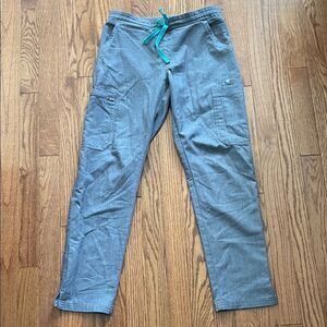 Figs High Waisted Yola Skinny Scrub Pants Graphite Women’s Sz Extra Smal/Pl